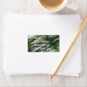Green Abstract Fractal Address Sticker (Insitu)