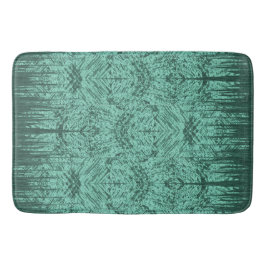 Green Abstract Island Tiki Pattern Badmat