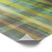 Green Abstract Modern Art Poster Print (Hoek)