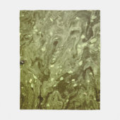 Green abstract painting fleece deken (Voorkant)