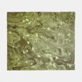 Green abstract painting fleece deken (Voorkant (Horizontaal))