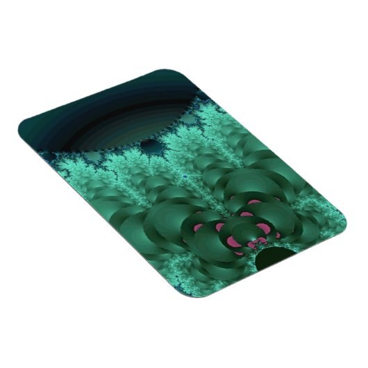 Green Abstracte Lily Pads Magneet (Rechterzijde)