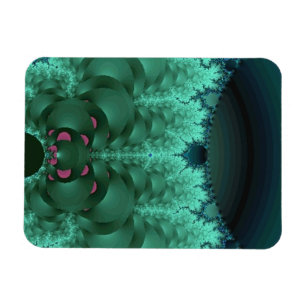 Green Abstracte Lily Pads Magneet