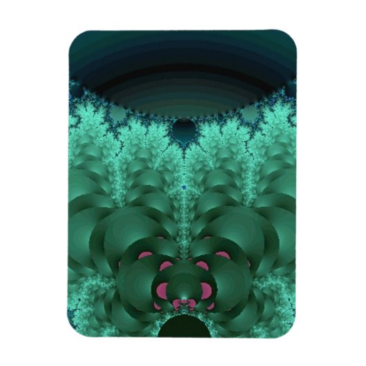 Green Abstracte Lily Pads Magneet (Verticaal)