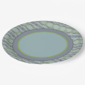 Green Accented Designer Papieren Bordje (Gekanteld)