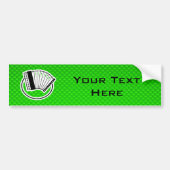 Green Accordion Bumpersticker (Voorkant)
