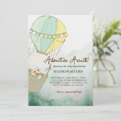 Green Adventure Awaits Baby Shower Kaart (Staand voorkant)