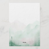 Green Adventure Awaits Baby Shower Kaart (Achterkant)