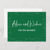 Green Advice and Wishes for the Graduate  Informatiekaartje (Voorkant / Achterkant)