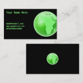 Green Africa Wereldbol, Jouw naam here, Visitekaartje (Voorkant / Achterkant)