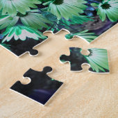 Green African Daisy Flowers Lijst Uw foto toevoege Legpuzzel (Zijkant)