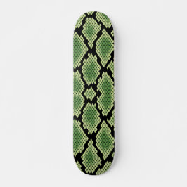 Green African Wildlife Snake Animal Print Patroon Persoonlijk Skateboard