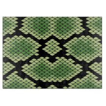 Green African Wildlife Snake Animal Print Patroon