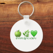 Green Afro Honey Sleutelhanger (Achterkant)