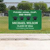 Green Afstuderen Gefeliciteerd Afstuderen Spandoek (Insitu)