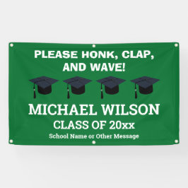 Green Afstuderen Gefeliciteerd Afstuderen Spandoek