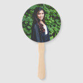 Green Afstuderen Photo Personalized Hand Fan Handwaaier (Achterkant)