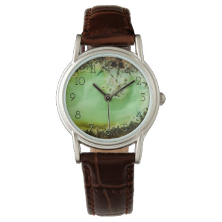 Green Agate Horloge