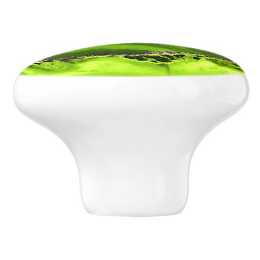 Green Agate Keramische Knop (Zijkant)