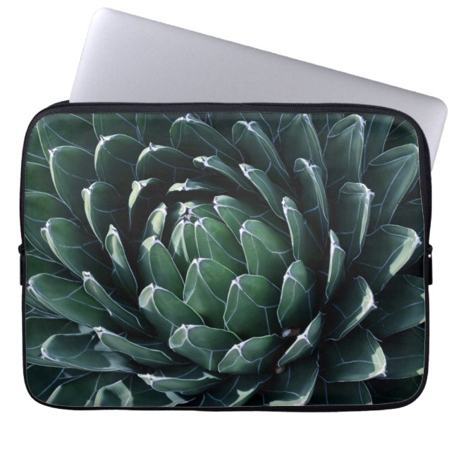 Green Agave Laptop Sleeve (Voorkant)