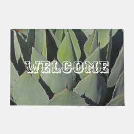 Green Agave Leaves Botanical Photo Southwest Deurmat