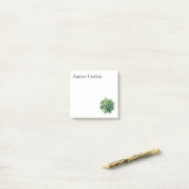 Green Agave Succulent Post-it Notes (Op bureau)
