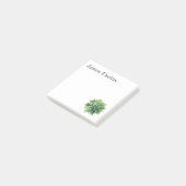 Green Agave Succulent Post-it Notes (Schuin)