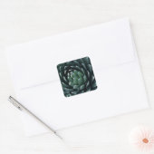 Green Agave Vierkante Sticker (Envelop)