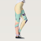 Green Airplane AI art Leggings (Rechts)