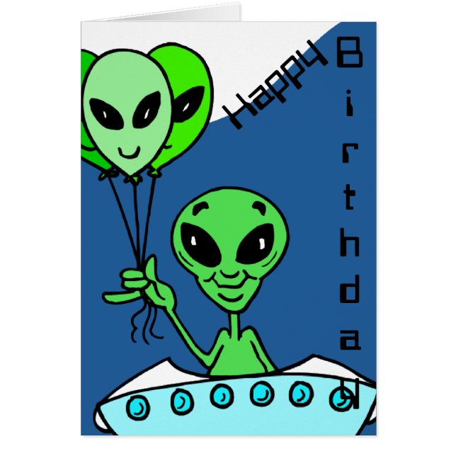Green Alien Birthday (Voorkant)