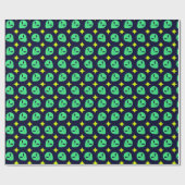 Green Alien Cadeaupapier (Vlak)