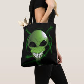 Green Alien Canvas tas (Dichtbij)
