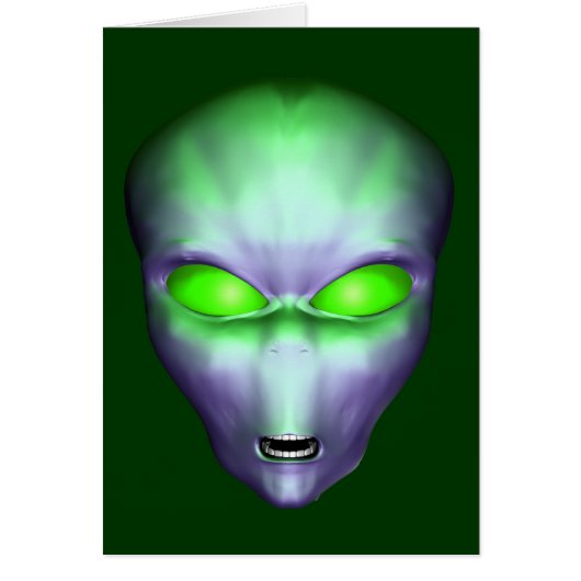 Green Alien Face (Voorkant)