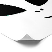 Green Alien Face Halloween kostuum Poster (Hoek)
