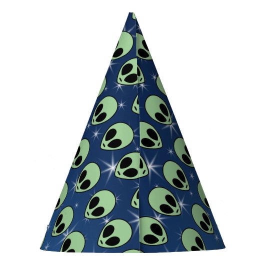 Green Alien Feesthoedjes (Achterkant)