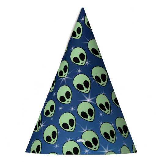 Green Alien Feesthoedjes (Links)