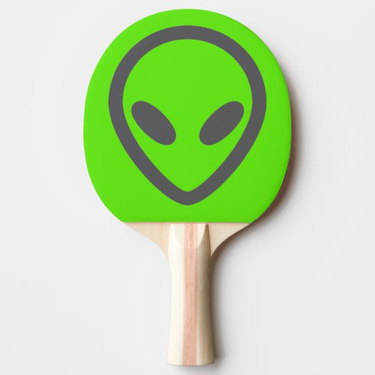 Green Alien Fun Science Tafeltennisbatje (Voorkant)