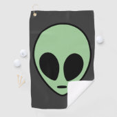 Green Alien Golfhanddoek (Insitu)