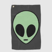 Green Alien Golfhanddoek (Voorkant)