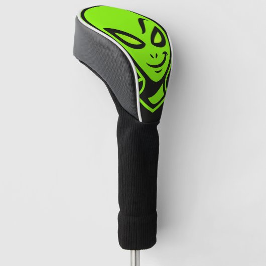 Green Alien Good Luck Golfheadcover (Schuin)