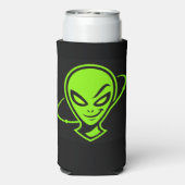 Green Alien Good Luck Seltzer Blikjeskoeler (Seltzer Achterkant)