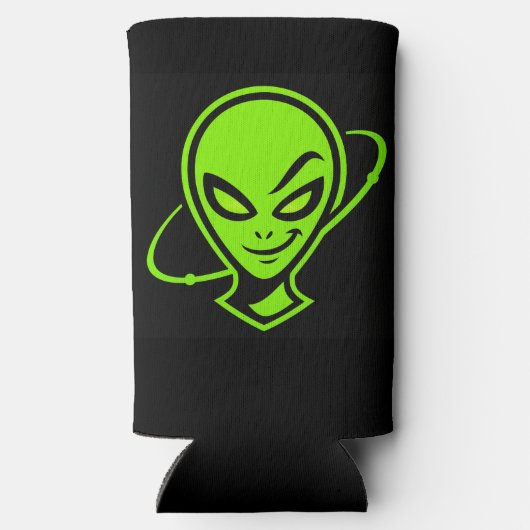 Green Alien Good Luck Seltzer Blikjeskoeler (Achterkant)