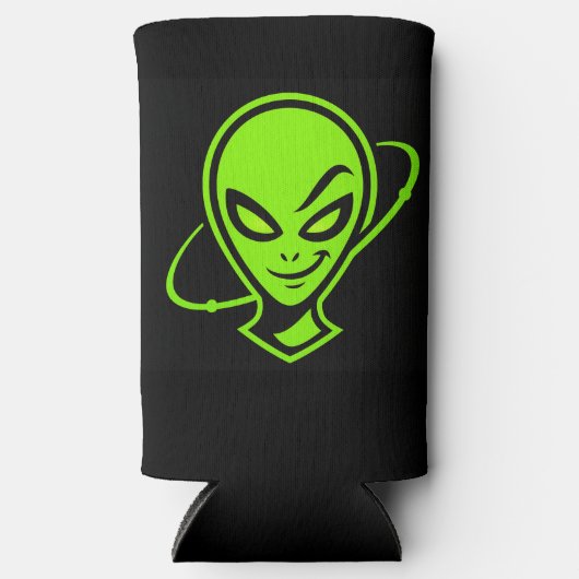 Green Alien Good Luck Seltzer Blikjeskoeler (Voorkant)