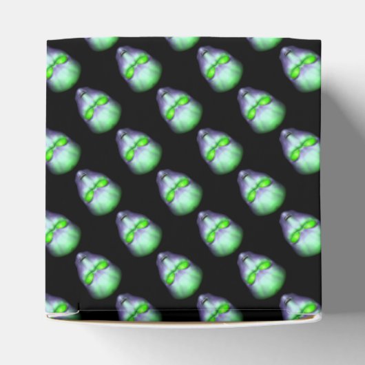 Green Alien Head Bedankdoosjes (Bovenkant)