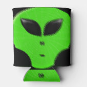 Green Alien Head Blikjeskoeler (Achterkant)