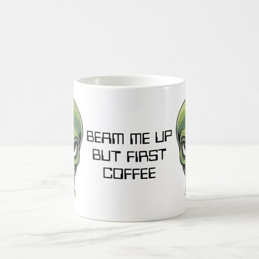 Green Alien Head Koffiemok (Center)