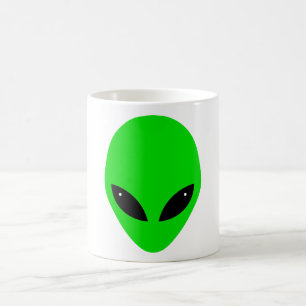 Green Alien Head Koffiemok