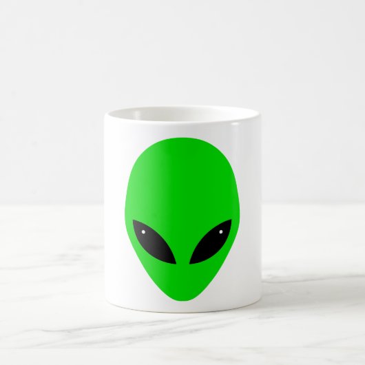 Green Alien Head Koffiemok (Center)