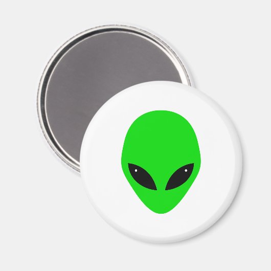 Green Alien Head Magneet (Voorkant / Achterkant)