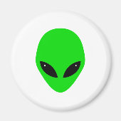Green Alien Head Magneet (Voorkant)